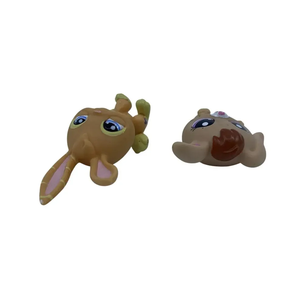 Littlest Pet Shop LPS Bunny Rabbit Lot #982 & #1565 Hasbro Authentic Figures